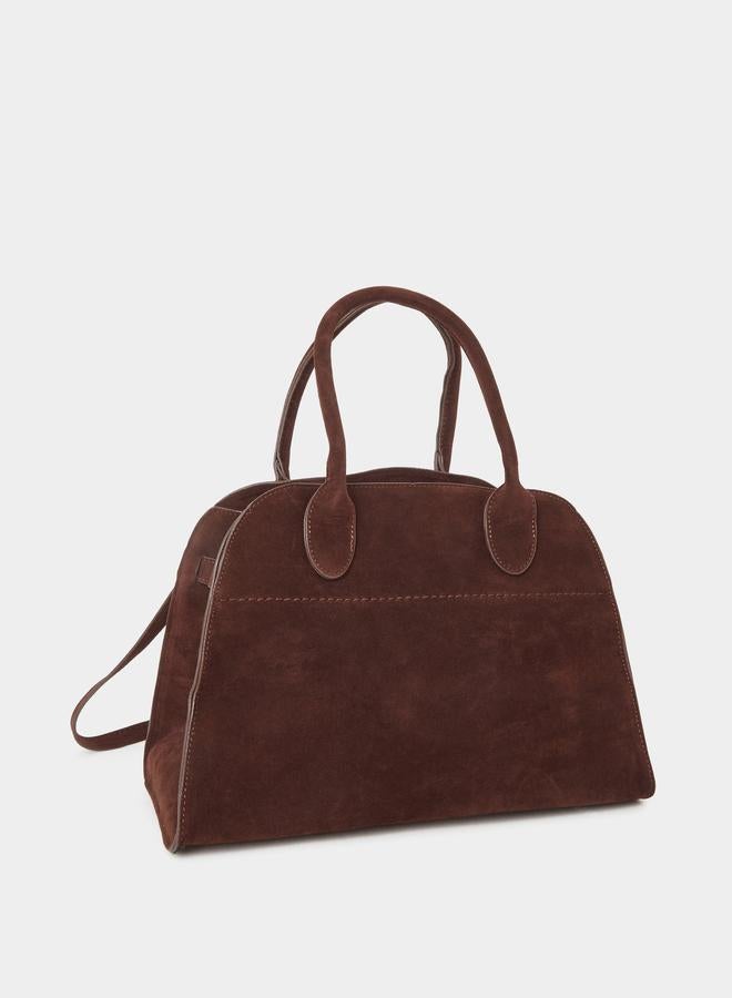 Styli Suede Look Belted Side Handbag - Image 1