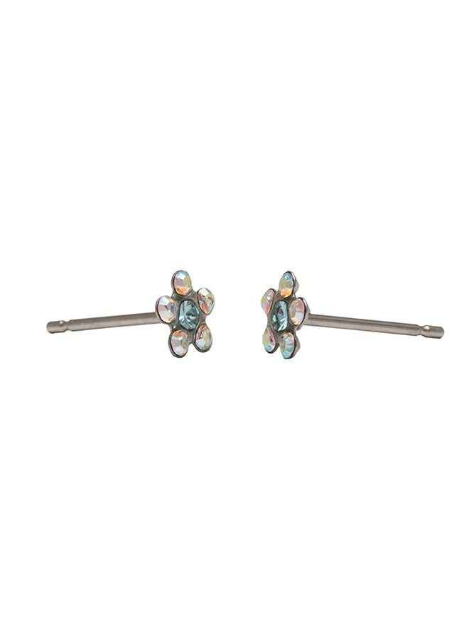 Studex Daisy Mar Aquamarine Allergy Free Stainless Steel Ear Studs - Image 4