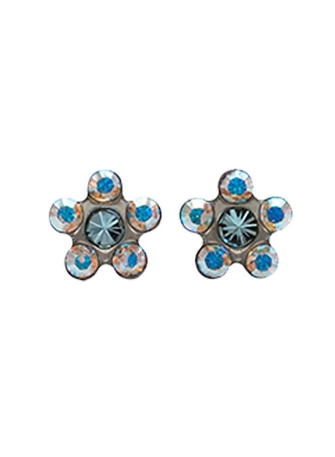 Studex Daisy Mar Aquamarine Allergy Free Stainless Steel Ear Studs - Image 1