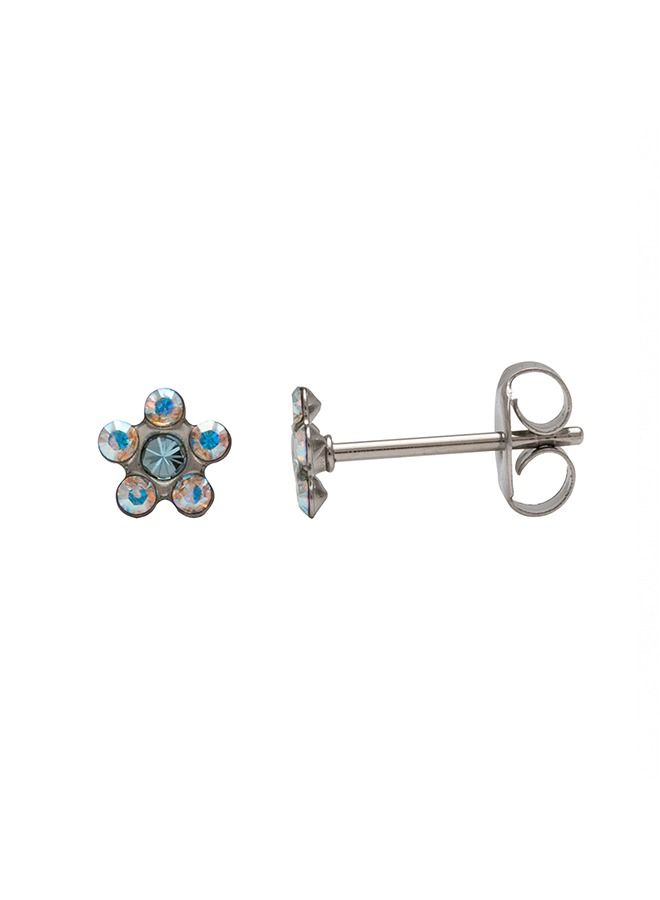 Studex Daisy Mar Aquamarine Allergy Free Stainless Steel Ear Studs - Image 3