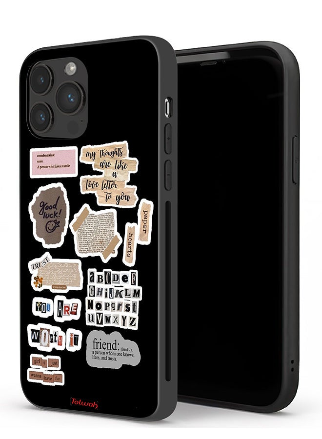 Tolwak Apple iPhone 13 Pro Protective Case Good Luck Quotes Stickers - Image 1