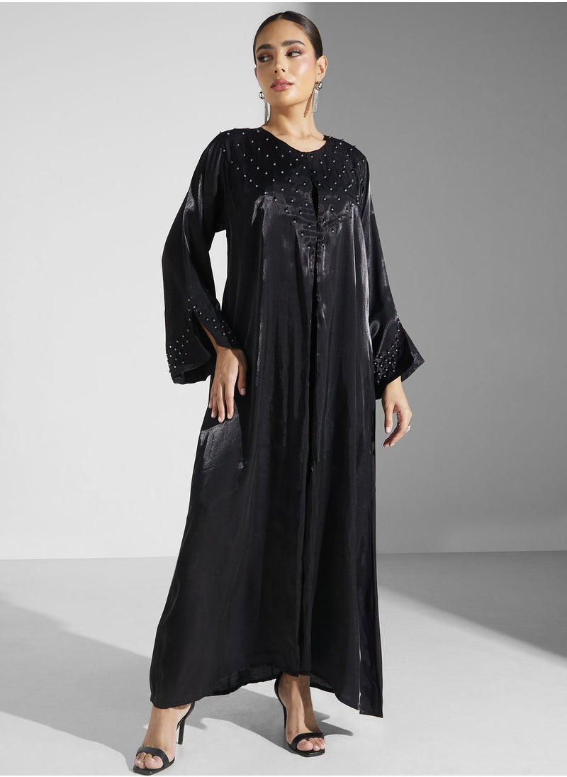 Khizana - Embellished Detail Abaya - Image 1