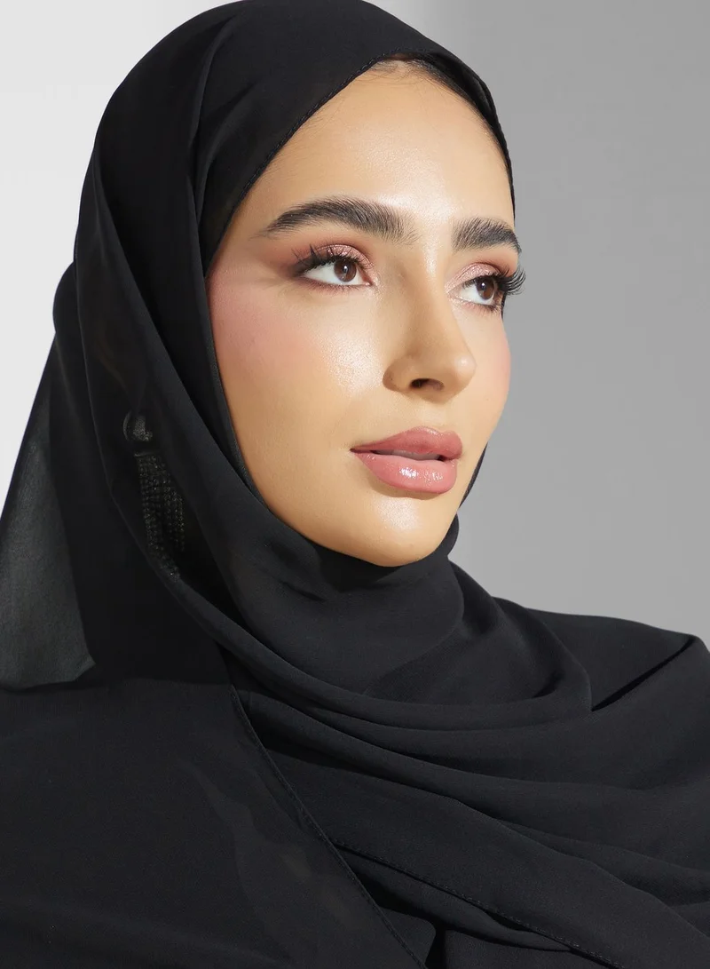 Khizana Embellished Detail Abaya