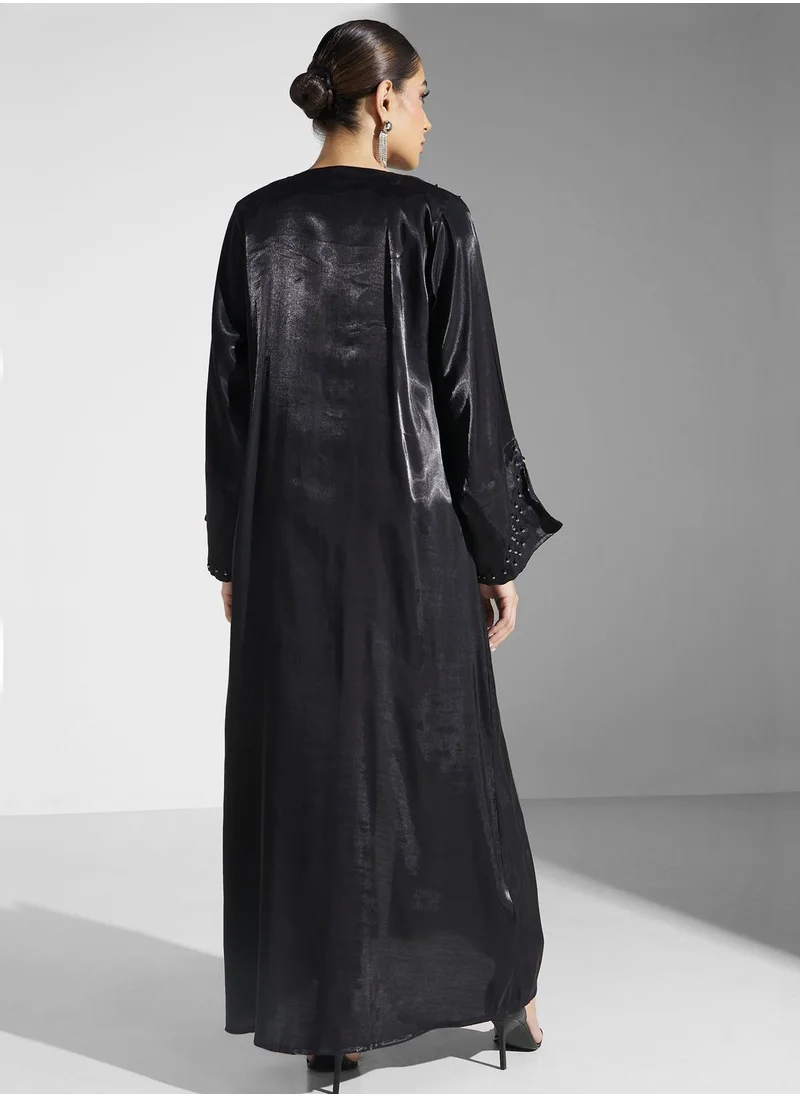 Khizana Embellished Detail Abaya