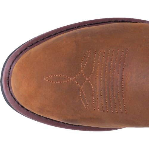 Dan Post Mens Albuquerque 12" Waterproof Composite Toe Work Casual Boots, Tan Distressed, 8 US - Image 4