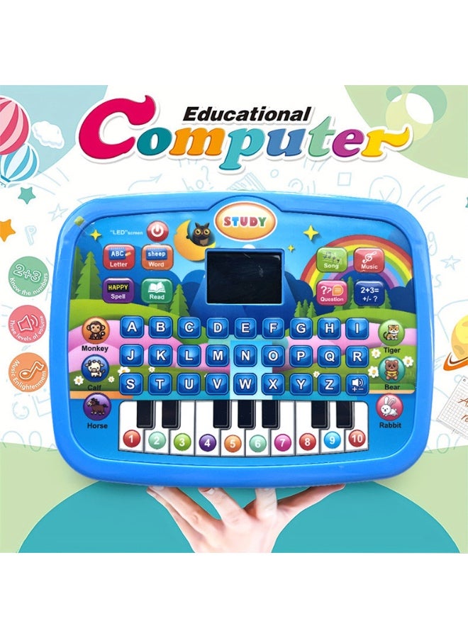 Assorted Color Kids Learning Tablet for Toddlers with LED Screen | Interactive Educational Toy Teaching Alphabet, Numbers, Words, Music & Math | Early Development Montessori Electronic Pad for Boys & Girls Age 3-6 | Smart Learning Tablet Gift for Kids - Image 1