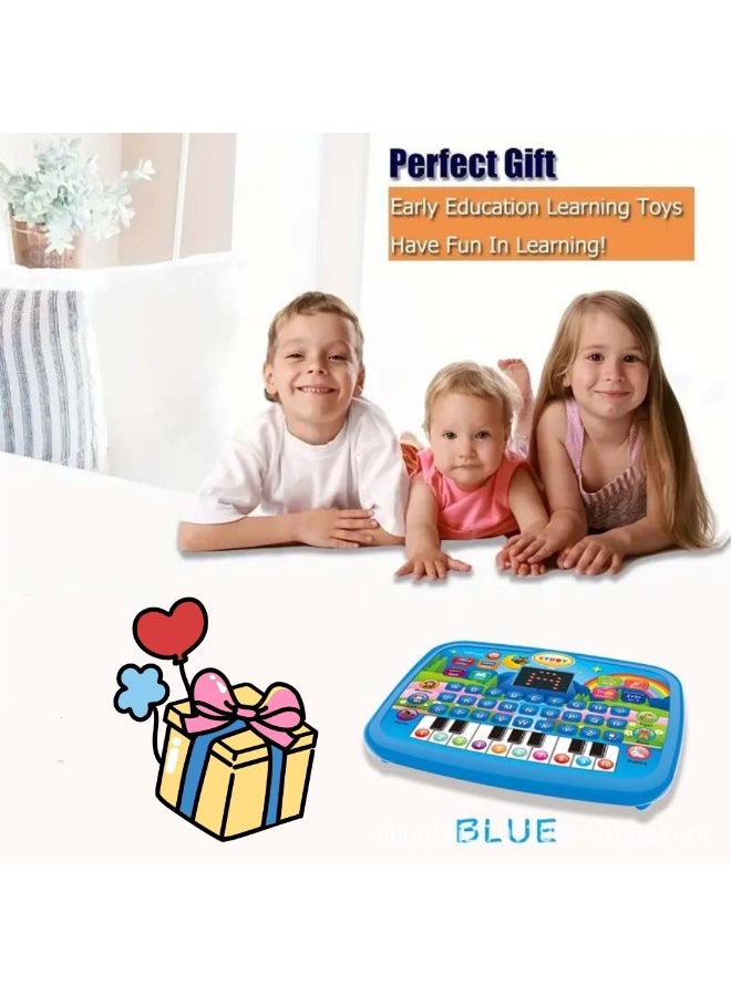 Assorted Color Kids Learning Tablet for Toddlers with LED Screen | Interactive Educational Toy Teaching Alphabet, Numbers, Words, Music & Math | Early Development Montessori Electronic Pad for Boys & Girls Age 3-6 | Smart Learning Tablet Gift for Kids - Image 5