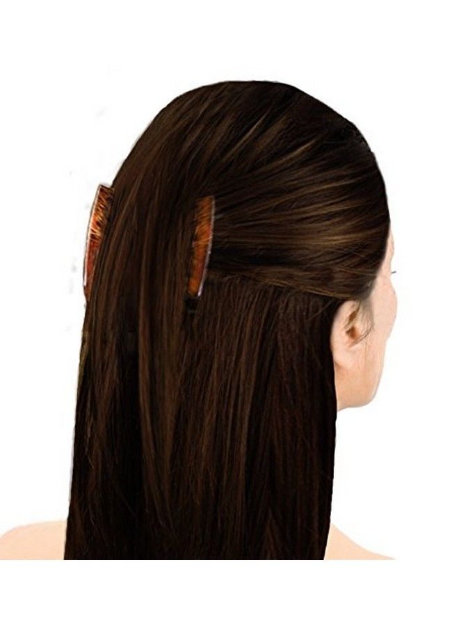 Mia Lockettes New + Improved Unbreakable Interlocking Combs Jaw Clamp Hairstyling Tool Accessory | Brown | For Updos French Twists Women Teens 1Set - Image 4