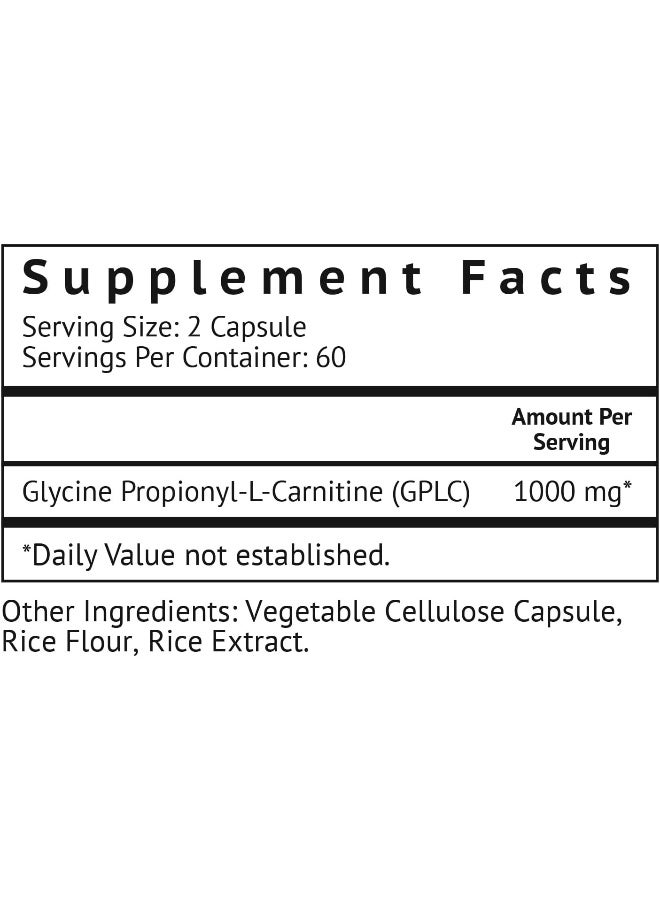 VitaMonk زجاجة فيتا مونك جلايكو تراك™ GPLC كبيرة جدًا - 120 كبسولة من جلايسين بروبيونيل-ل-كارنيتين عالية الامتصاص بدون مواد حشو صناعية - مكمل جلايسين بروبيونيل ل كارنيتين - Image 2
