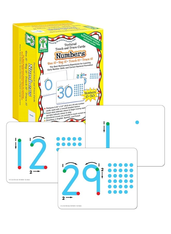 Textured Touch and Trace: Numbers: The Best Multisensory Experience for Learning Early Number Skills and Correct Numeral Formation  - Image 1
