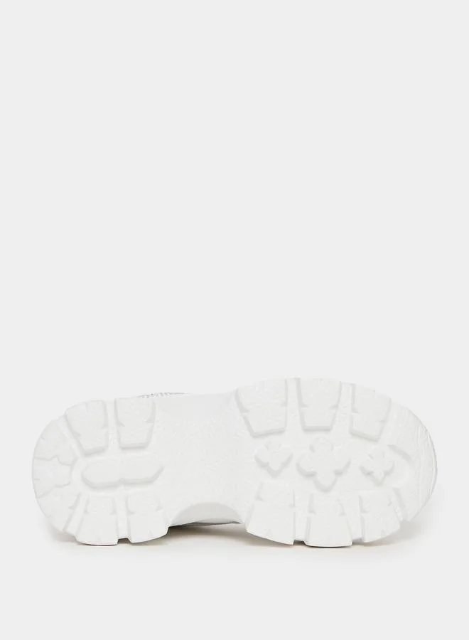 Styli Embellished Design Chunky Sneakers