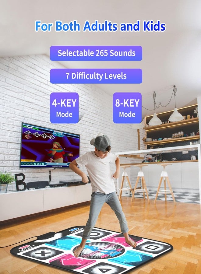 BEBAPOW USB Dance Mat for PC/Computer, Upgraded Dance Pad for Home Entertainment & Exercise, Dancing Game Installer Included, Only Compatible with Windows System (Pattern-A) - Image 5