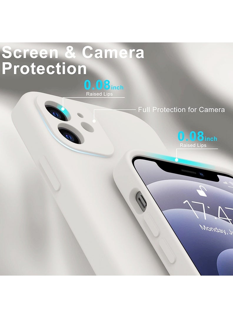 Theodor Protective Ultra Slim Fit Case Liquid Silicone Gel Cover with Full Body Protection Anti-Scratch Shockproof Case For iPhone 12 LIQUID SILICON GREY - Image 5