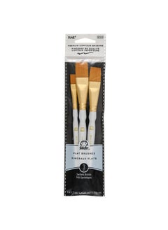 FolkArt Plaid Nylon Brush Set, 50559 Brown (3-Piece)  - Image 1