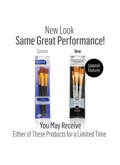 FolkArt Plaid Nylon Brush Set, 50559 Brown (3-Piece)  - Image 2