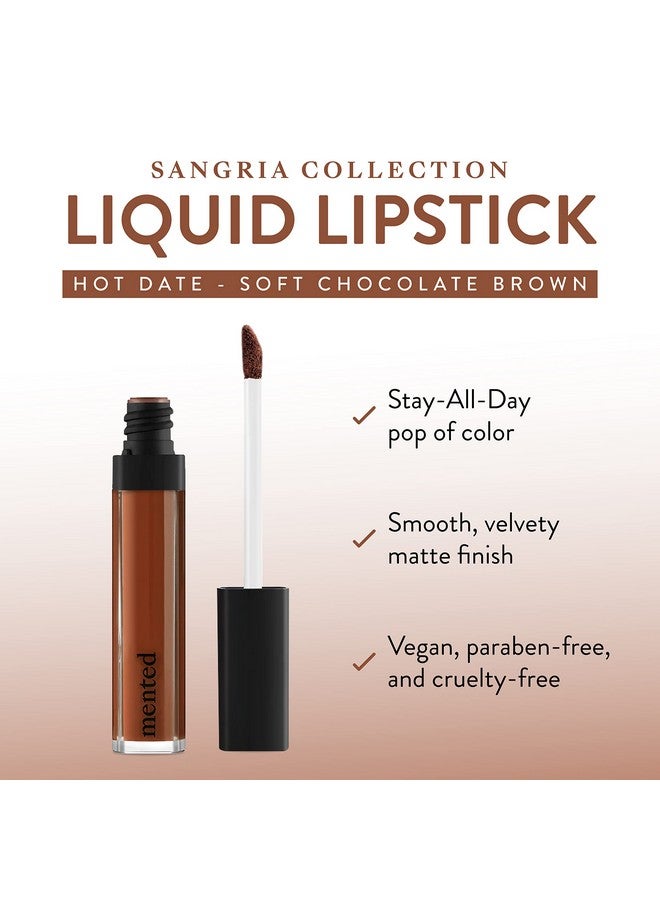 Mented Cosmetics Liquid Lipstick Vegan Lipstick Matte Red Lipstick For Women Long Wear Lipstick Red Lipstick Long Lasting Smudge Proof Hot Date - Image 2