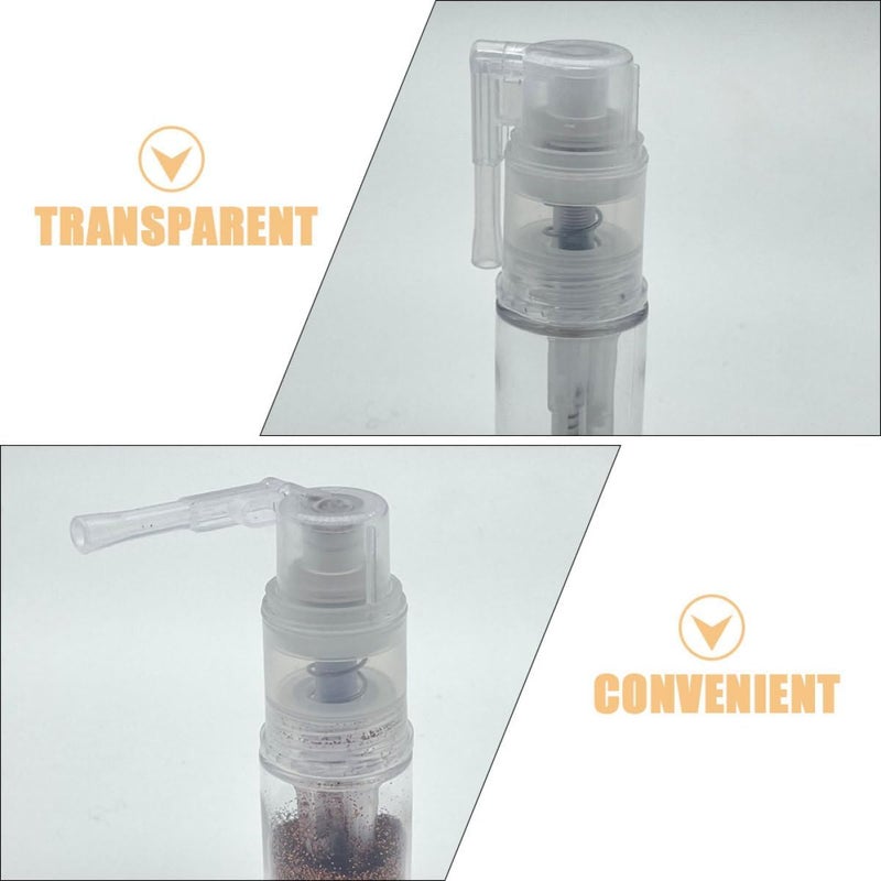 SOLUSTRE 2pcs 35ml Pet Powder Spray Bottles Portable Dry Shampoo Mist Applicator Refillable Travel Cosmetics Blower for Hair Salon and Home Use - Image 3