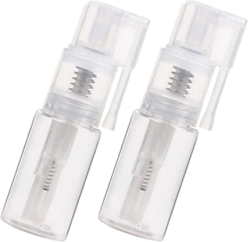 SOLUSTRE 2pcs 35ml Pet Powder Spray Bottles Portable Dry Shampoo Mist Applicator Refillable Travel Cosmetics Blower for Hair Salon and Home Use - Image 1