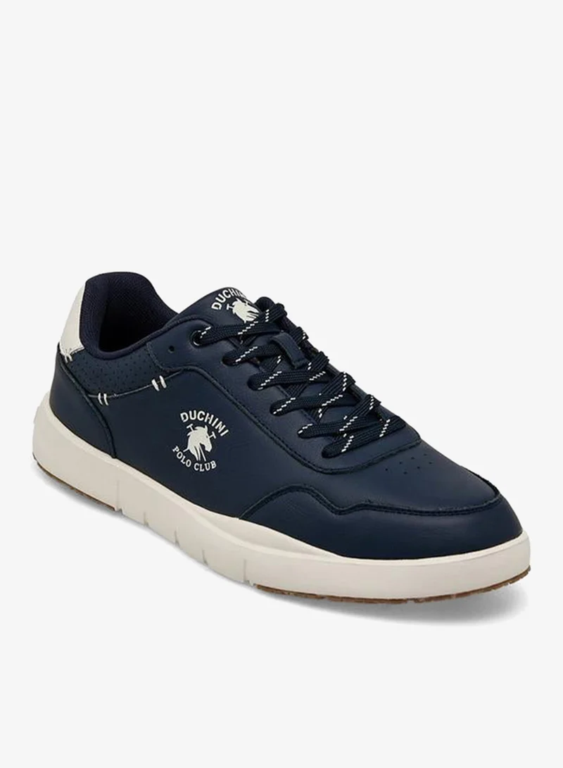 دوتشيني Men Logo Print Lace-Up Ankle Sneakers