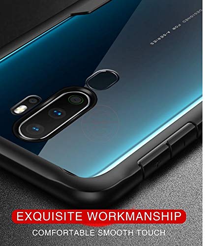 REALCASE Clear Gel TPU Bumper Back Cover Case for Oppo A9 2020 / A5 2020 (E-Black) - Image 3