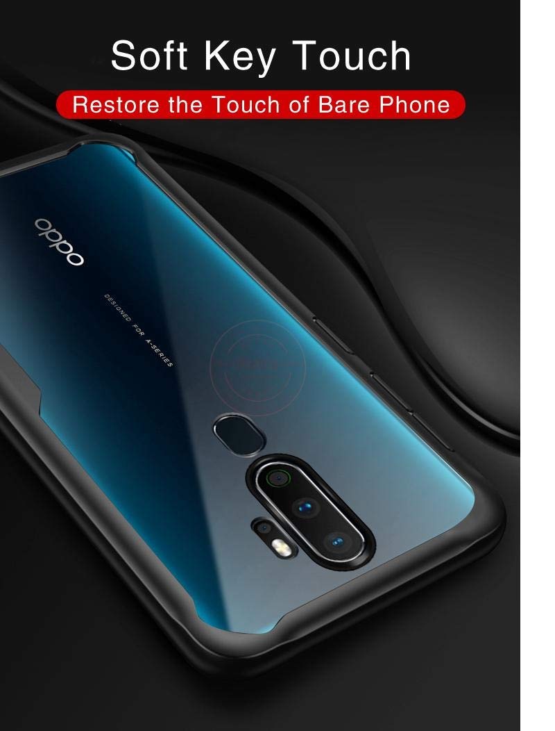 REALCASE Clear Gel TPU Bumper Back Cover Case for Oppo A9 2020 / A5 2020 (E-Black) - Image 4