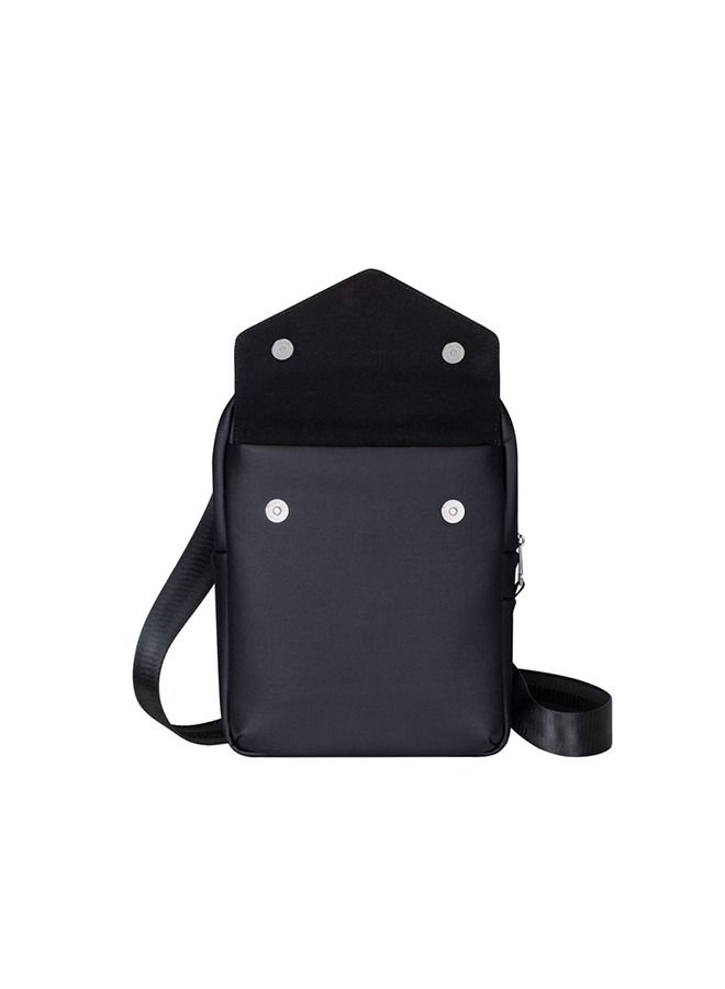 RivaCase 8511 Black Canvas Crossbody Bag 11" - Image 5