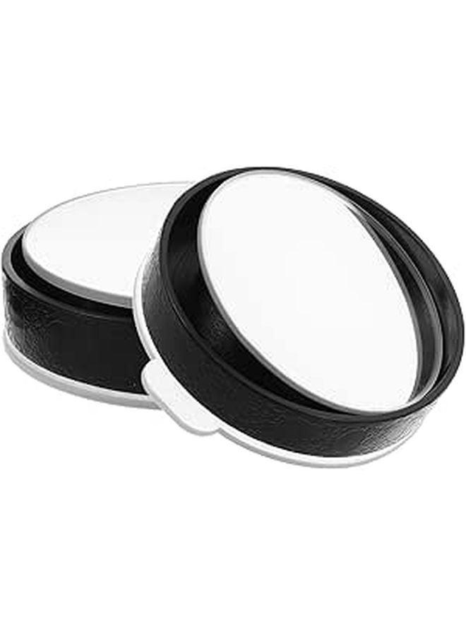 360 Adjustable Wide Angle Convex Car Blind Spot Mirror 2 Pack Black Frame - Image 1