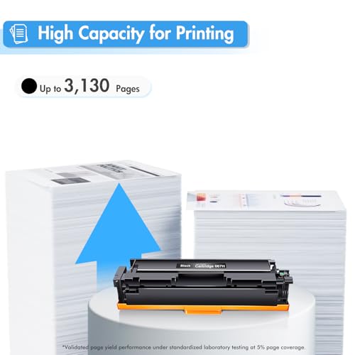 TRUE IMAGE 067H 067 Black Toner Cartridge 2 Pack LBP632CDW Compatible Replacement for Canon 067H Black 067 Color ImageCLASS MF656CDW MF654CDW MF653Cdw LBP633CDW MF651CW LBP631CW Printer High Yield Ink (2-Pack) - Image 3