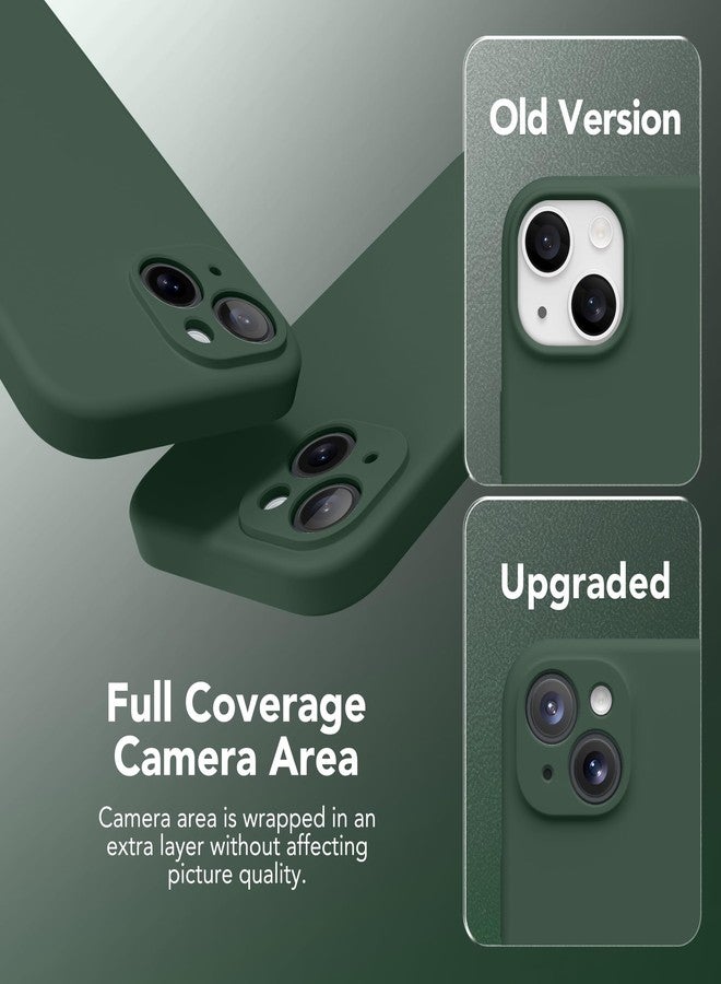 SuydanBox Magnetic for iPhone 14 Case, Compatible with MagSafe, [Full Camera Protection][Screen Protector] Silicone Shockproof Protective Phone Case for iPhone 14 6.1 inch, Alpine Green - Image 4