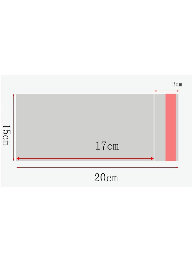  طائرة ورقية كيس سيلوفان شفاف ذاتي الغلق، 6 × 8 بوصات، 200 كيس تغليف بسكويت، أكياس سيلوفان قابلة لإعادة الغلق لتعبئة البسكويت، والهدايا، والهدايا، والحلوى، والحلوى، والقرطاسية، وجميع أنواع الضروريات اليومية، إلخ. - Image 2