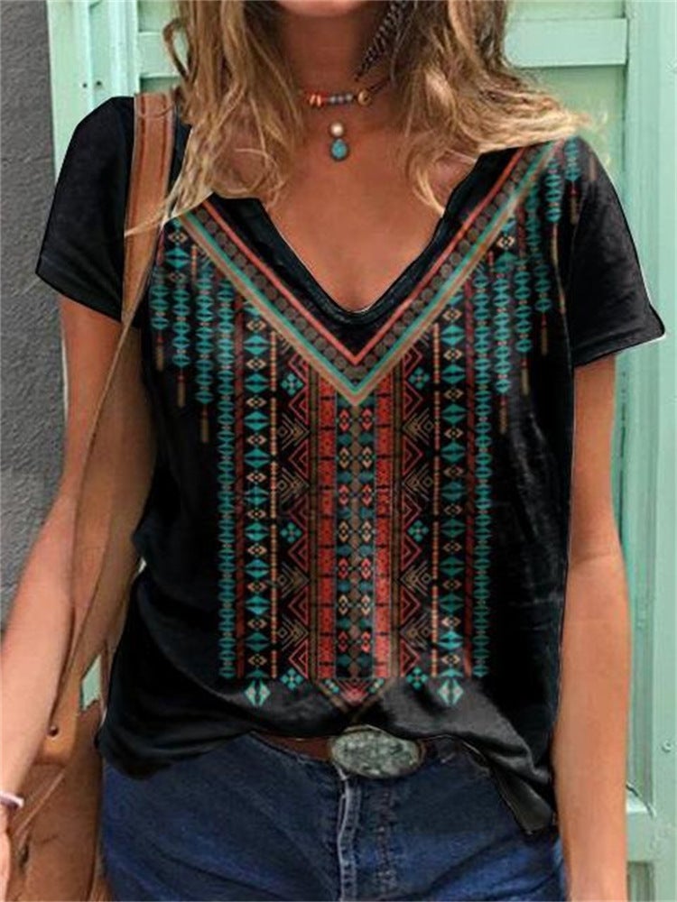 3D Printed Short-sleeved T-shirt Women's 2021 Summer Korean Style New Women's T-shirt - Image 1
