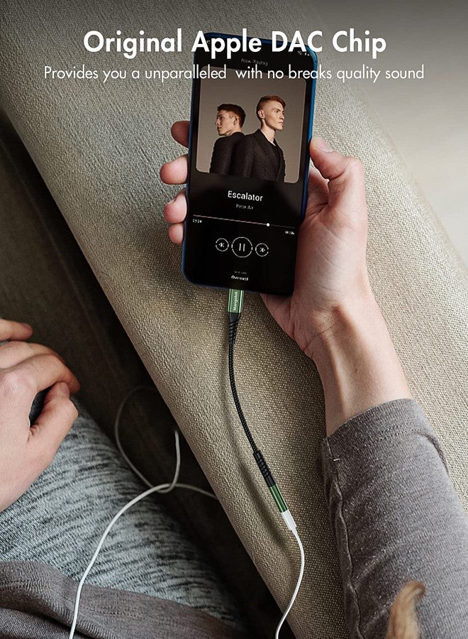 Mangotek iPhone Headphone Adapter,Apple MFI Certified Lightning to 3.5 mm Headphone Jack Adapter, Apple Dongle for iPhone iPhone 14/13/12/11/11 Pro/Pro Max/SE/X/XR/XS/8/7/iPad/iPod(Green,1 Pack) - Image 3