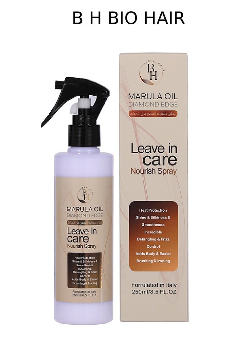 B H Bio Hair Marula Oil Leave-In Hair Care Spray – 250ml - Image 1