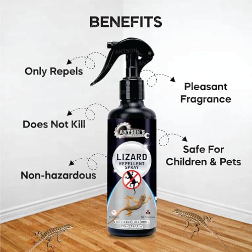 Antson 250 ml Lizard Repellent Spray | Repellent for Home Spray Pest Control | Made With Plants Oil, Irritant-Free, Chemical-Free | Baby-Safe, Skin-Safe, Plant-Safe (Lizard Repellent) - Image 4