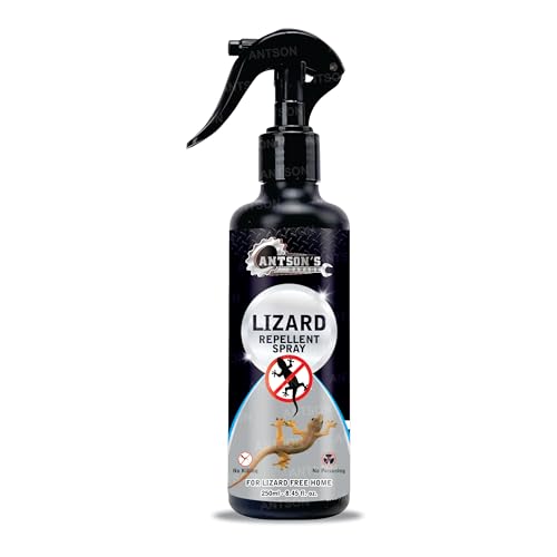 Antson 250 ml Lizard Repellent Spray | Repellent for Home Spray Pest Control | Made With Plants Oil, Irritant-Free, Chemical-Free | Baby-Safe, Skin-Safe, Plant-Safe (Lizard Repellent) - Image 1