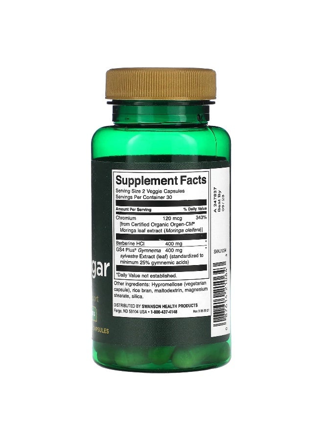 Swanson, Pure Blood Sugar , 60 Veggie Capsules (Packaging may vary) - Image 2