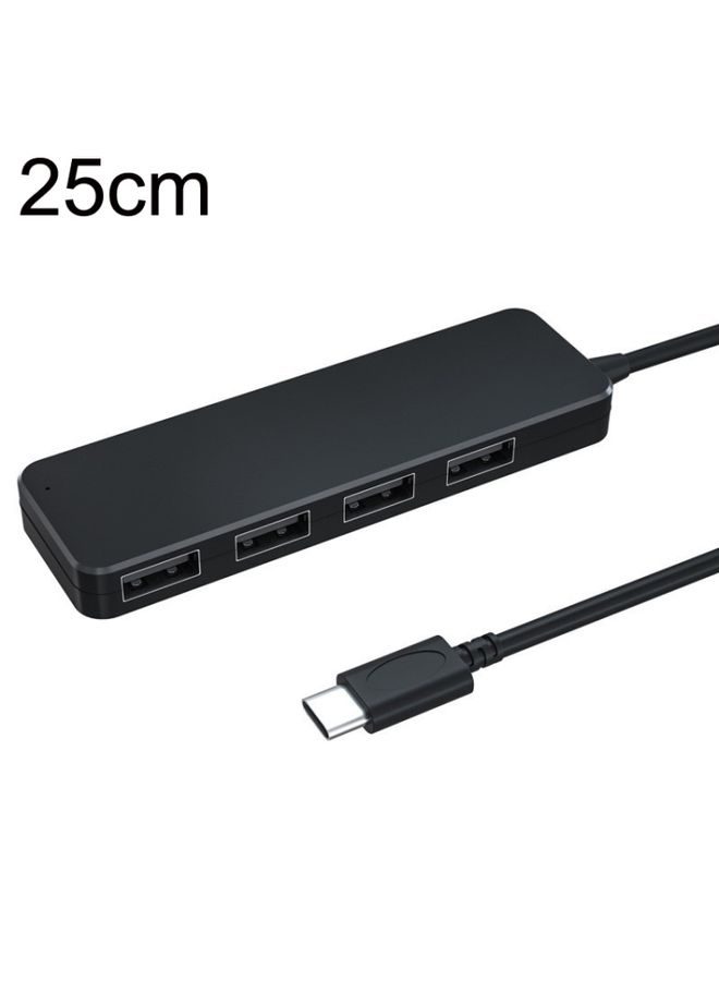 BURAQ AC3-L43 Type-c/USB-c USB2.0 25cm 4 Ports Expansion Dock Notebook High Speed HUB  - Image 1