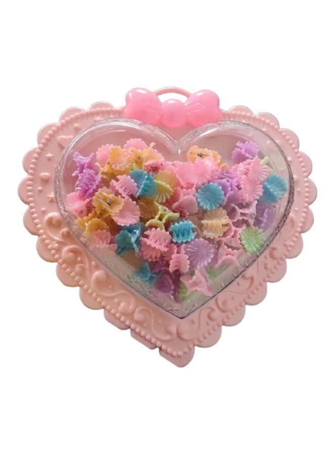 NIBEMINENT 80-Piece Tiny Flower Hair Claw Clips Multicolour - Image 2