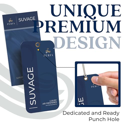 Perfa Savage Disposable Card Freshener for Men | Car Scents Air Freshener with Sauvage Fragrance | Strong Car Perfume Air Freshener with Odour Eliminating Technology | Suvage by Perfa - Image 3