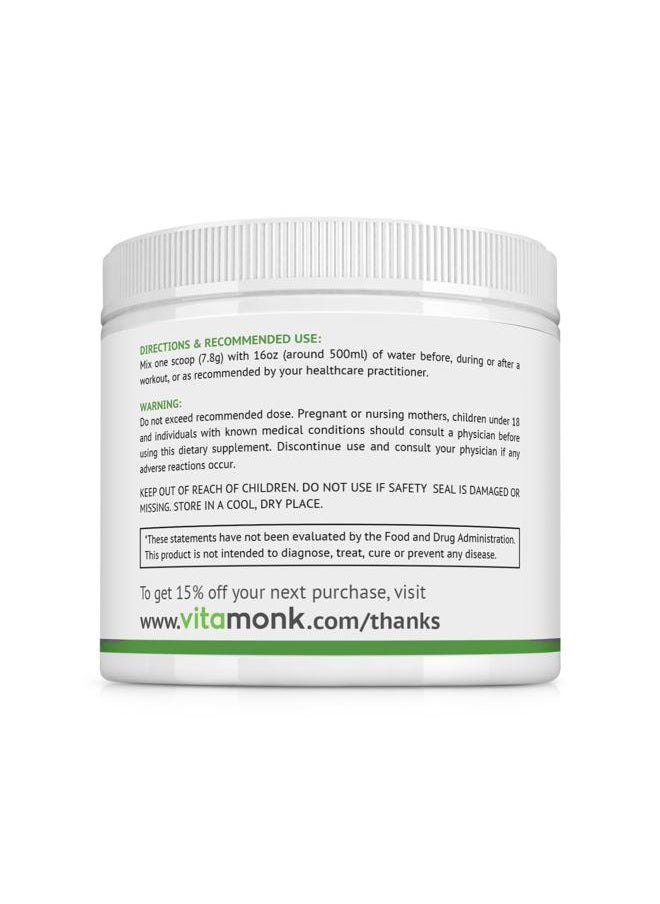VitaMonk - Clean EAA - EAAs with No Artificial Sweeteners for Pre-Workout, Energy and Recovery - Max Bioavailable EAA Powder with 9 Essential Amino Acids - Natural Lemonade Flavor - Image 1