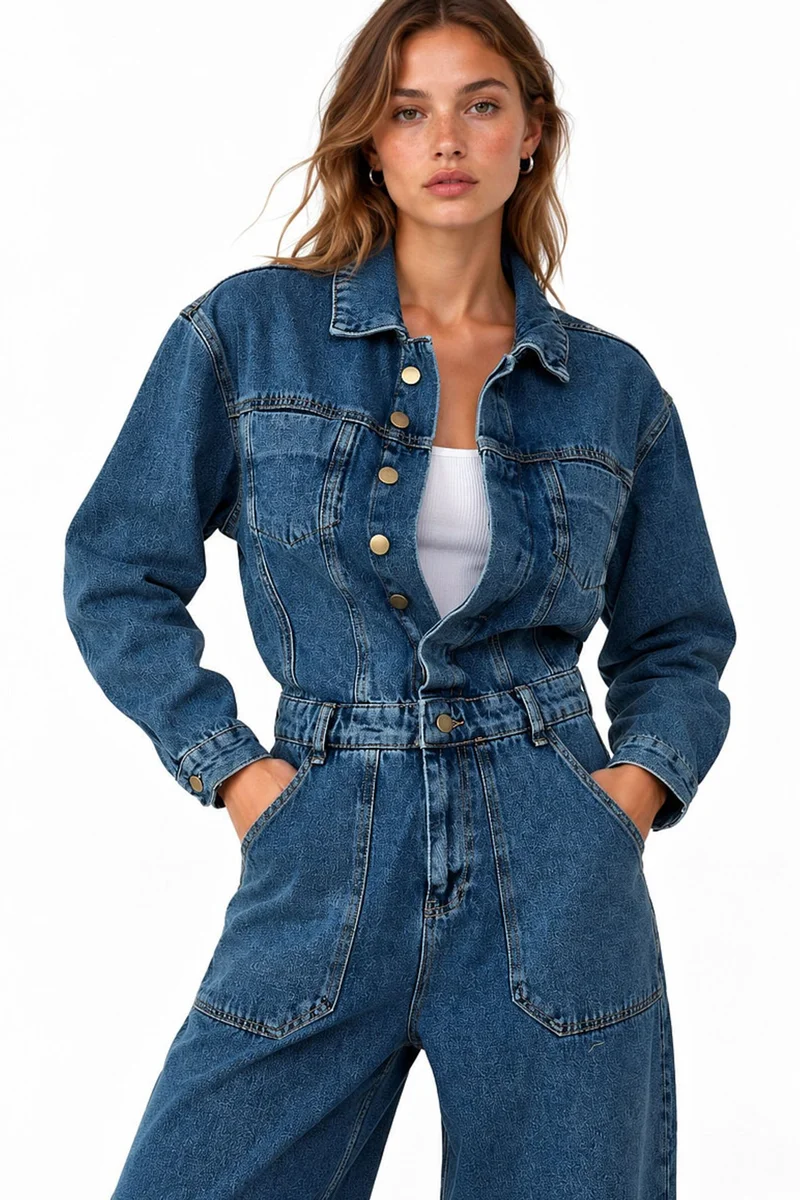 سكوالو SQUALO Women's Cotton Jumpsuit