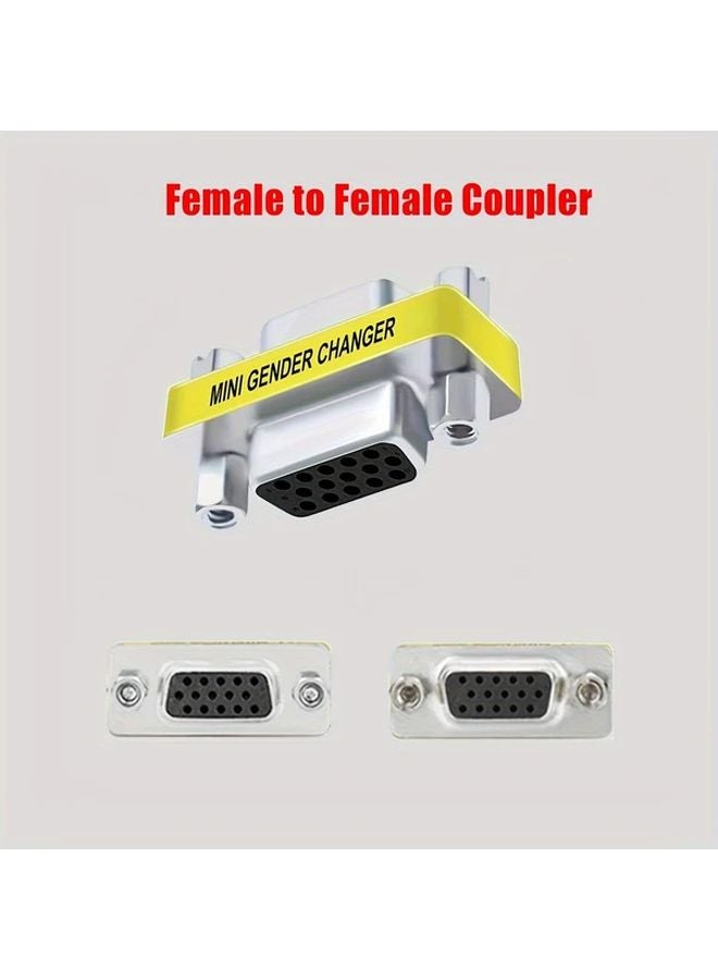 VGA Male To Female Adapter 15 Pin Gender Converter Cable - Image 4