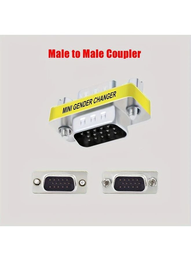 VGA Male To Female Adapter 15 Pin Gender Converter Cable - Image 5