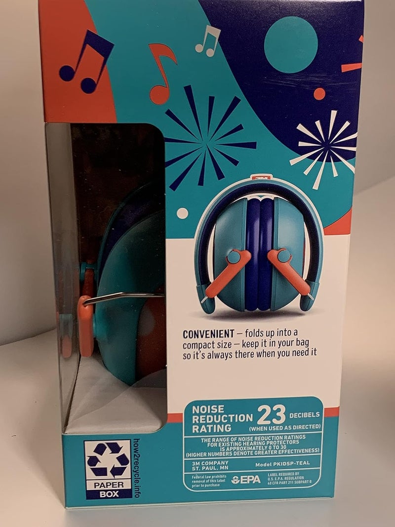 PELTOR Kids Ear Muffs 23DB Teal - Image 3