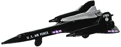 Hot Wings Planes SR-71 Blackbird (with Drone) with Connectible Runway Die Cast Plane in Aviation Museums Nationwide, Black - Image 4