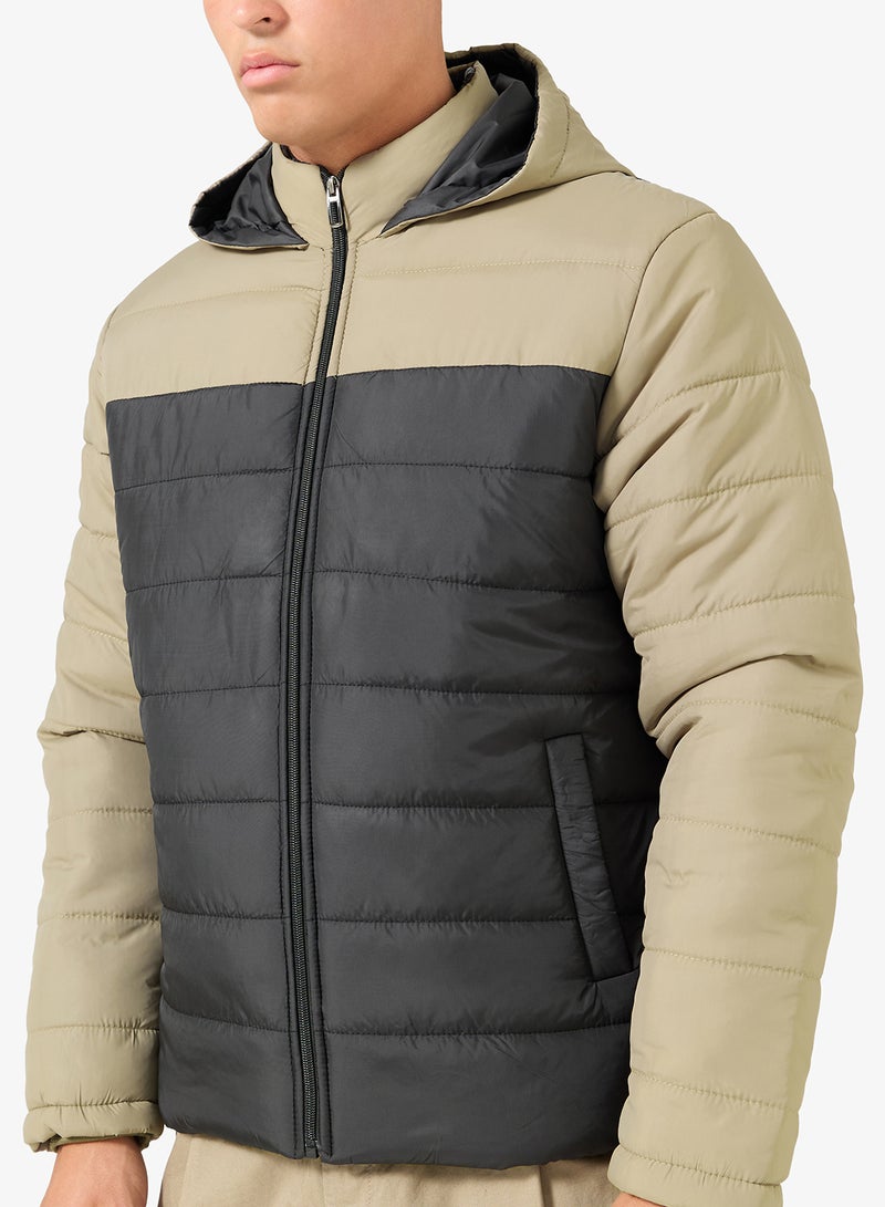 سفنتي فايف جاكيت مبطن بغطاء رأس - Image 3