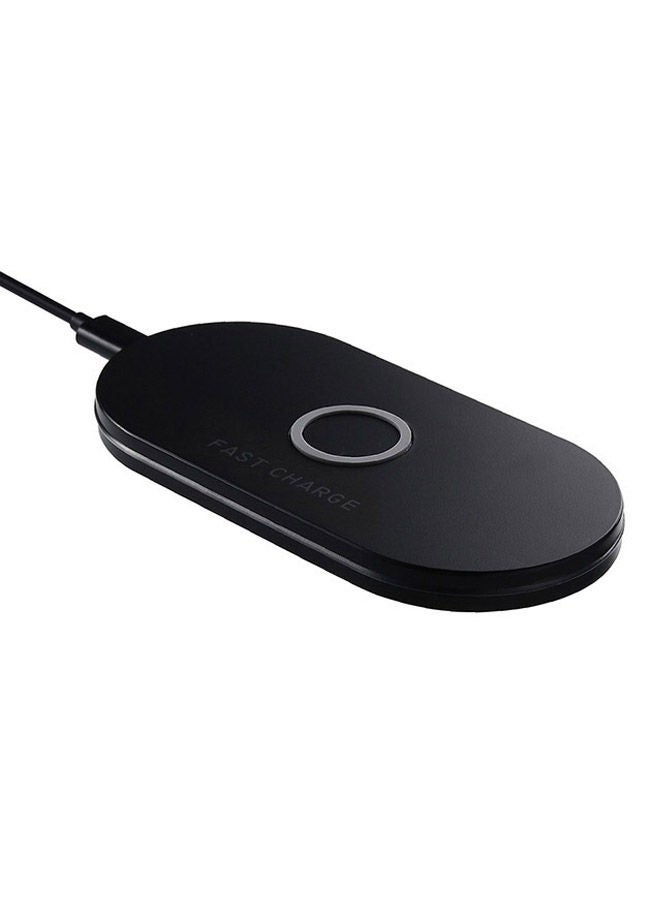 NIBEMINENT Wireless Charging Pad For Apple iPhone X/8 Plus/Samsung S8 Plus Black - Image 1