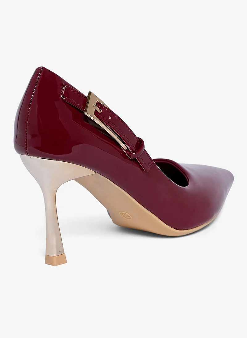 Geoomnii RED Geoomnii High Heel Pumps for Women – Elegant Pointed-Toe Stilettos for Office, Party, Wedding & Formal Wear for Women | Best Price UAE