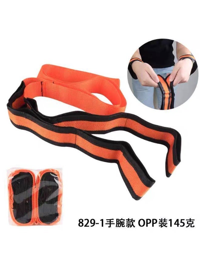 Furniture carrier and transport strap, 2 pieces of wide linen straps. Adjustable length; length can be shortened as needed. Features openings for arm mounting. Each strap is 250 cm long. Supports up to 250 kg. - Image 1