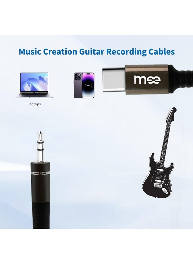 آیمی كابل صوت AUX من النوع C إلى 3.5 مم، مصنوع من سبيكة ألومنيوم مضفرة بطول متر واحد، يوفر نقل صوت عالي الدقة، متوافق مع أجهزة الكمبيوتر المحمول والهواتف والأجهزة اللوحية وأجهزة ستيريو السيارات وسماعات الرأس ومكبرات الصوت ومكبرات الصوت - IM-218 - Image 3